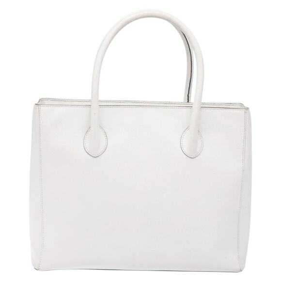CELINE Hand Bag Leather White Gold - Picture 3 of 13